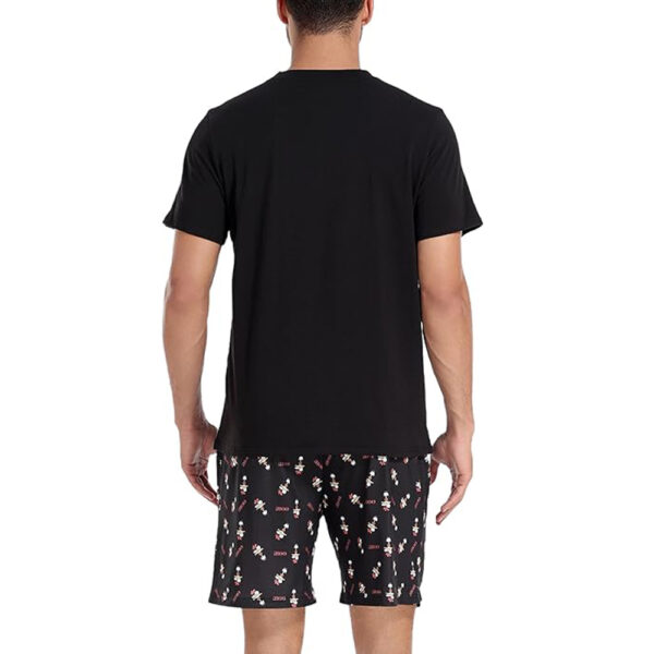 Men's Cotton Pajamas Sets V Neck Lounge Set Sleepwears with Pocket - Image 3