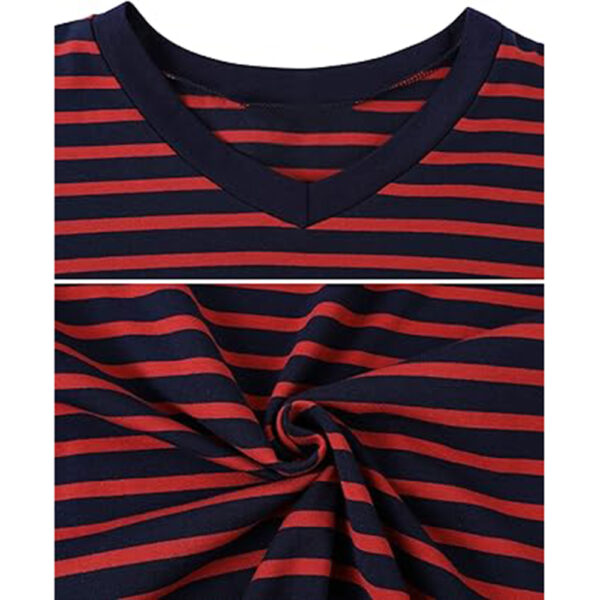 Marvmys Men's Short Sleeve Pajama Set Summer Pj Short Set 2 Pcs Loungewear Sleepwear with Pockets - Image 6